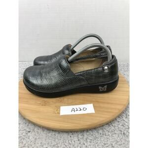 Alegria Womens 39 Keli Pro Chrome Cube Comfort Lifestyle Daily Clog Loafer